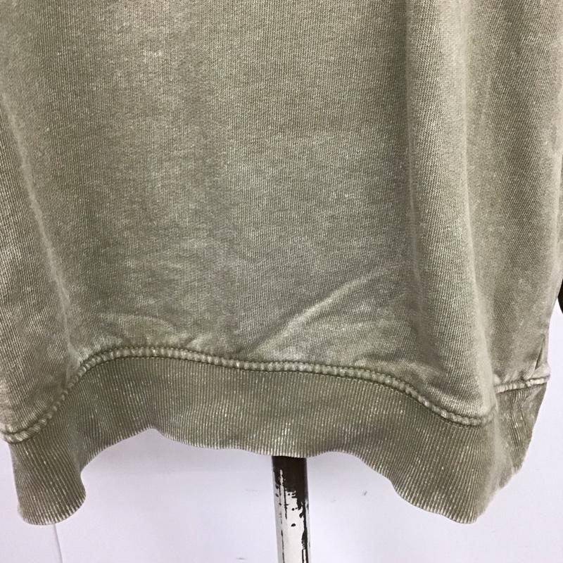 ザラ ZARA トレーナー 長袖 長袖トレーナー スウェット クルーネック プルオーバー S 無地 カーキ / カーキ /  レディース USED 古着 中古 10125966