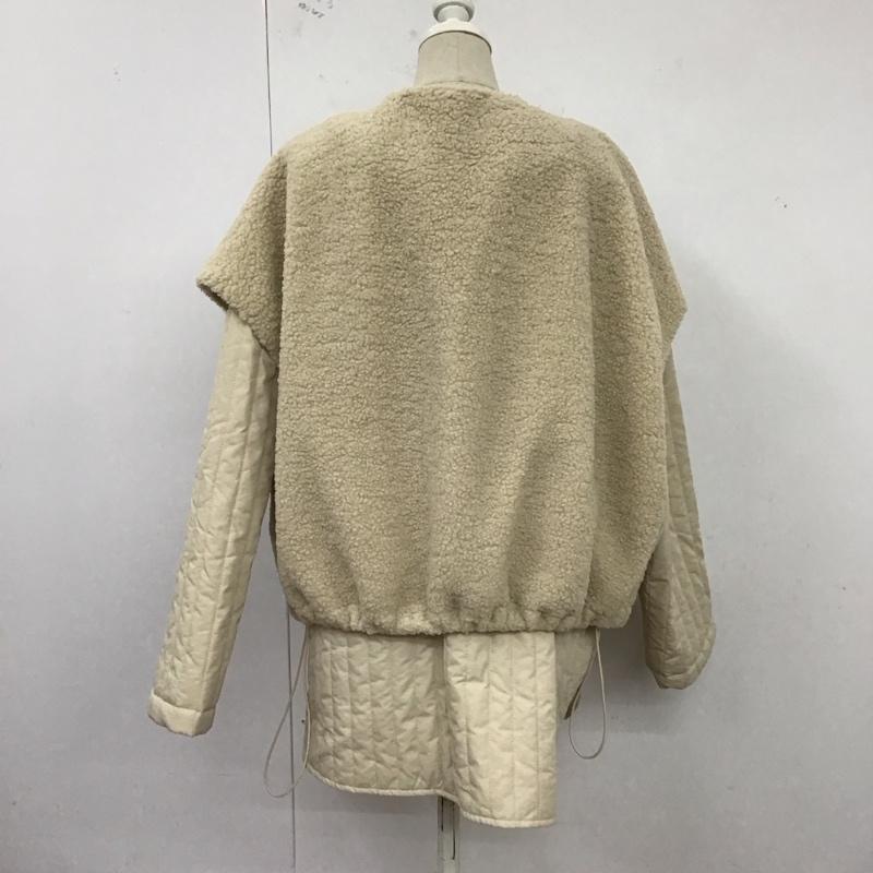 アズール AZUL セットアップ セットアップ 250eab30-253i 3WAYBOAJACKET セットアップ 2点セット S 無地 アイボリー / アイボリー /  レディース USED 古着 中古 10125967