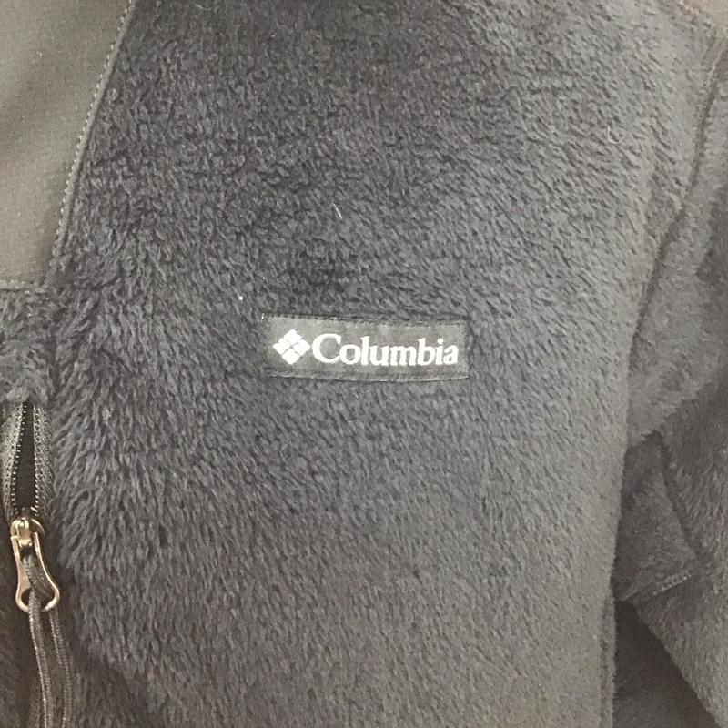 コロンビア Columbia ジャケット、上着 ジャケット、ブレザー ジップアップジャケット フリースジャケット L ロゴ、文字 黒 / ブラック /  メンズ USED 古着 中古 10125969