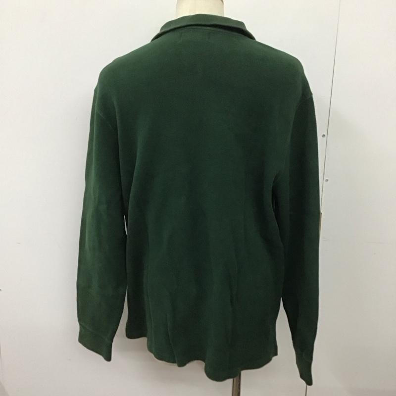 ポロバイラルフローレン Polo by RALPH LAUREN トレーナー 長袖 長袖トレーナー スウェット スタンドネック プルオーバー L ロゴ、文字 緑 / グリーン /  メンズ USED 古着 中古 10125972