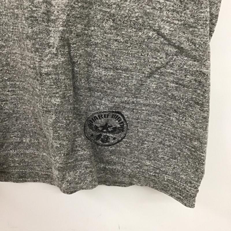 ハードバード HARD BIRD Tシャツ 半袖 半袖カットソー プリントTシャツ クルーネックカットソー 38 ロゴ、文字 灰 / グレー /  メンズ USED 古着 中古 10125973
