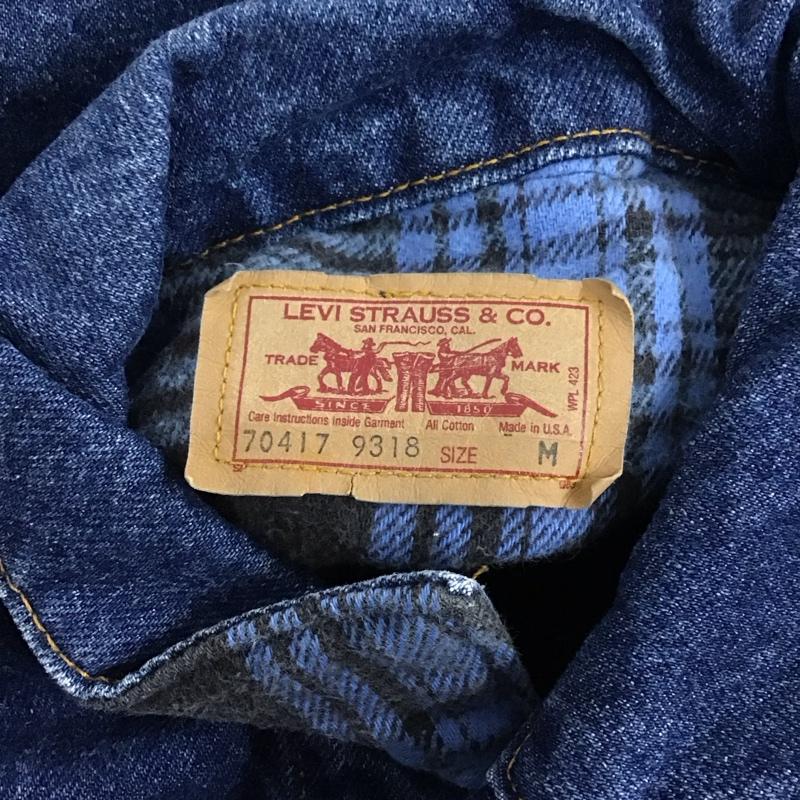 リーバイストラウスアンドコー Levi Strauss & co. ジャケット、上着 ジャケット、ブレザー Gジャン デニムジャケット カラージャケット アウター 80s usa製 M 無地 インディゴ / インディゴ /  メンズ USED 古着 中古 10125976