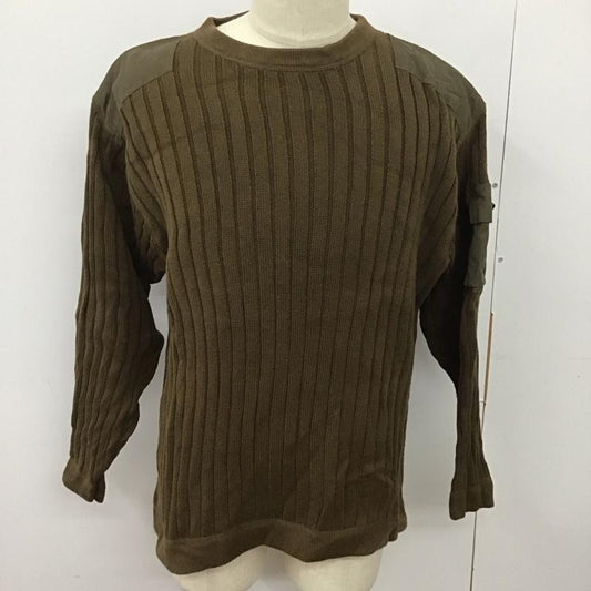エディーバウアー Eddie Bauer ニット、セーター 長袖 長袖ニットカットソー クルーネック セーター コマンドセーター 90s 00s legend M 無地 カーキ / カーキ /  メンズ USED 古着 中古 10125980