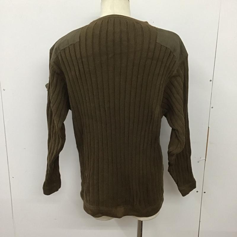 エディーバウアー Eddie Bauer ニット、セーター 長袖 長袖ニットカットソー クルーネック セーター コマンドセーター 90s 00s legend M 無地 カーキ / カーキ /  メンズ USED 古着 中古 10125980