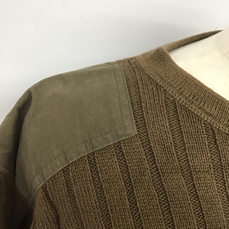 エディーバウアー Eddie Bauer ニット、セーター 長袖 長袖ニットカットソー クルーネック セーター コマンドセーター 90s 00s legend M 無地 カーキ / カーキ /  メンズ USED 古着 中古 10125980