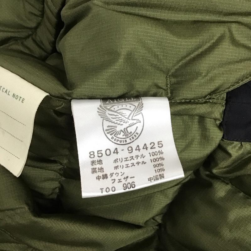 エーグル AIGLE ジャケット、上着 ジャンパー、ブルゾン 8504-94425 ダウンジャケット アウター カラージャケット M 無地 カーキ / カーキ /  メンズ USED 古着 中古 10125984
