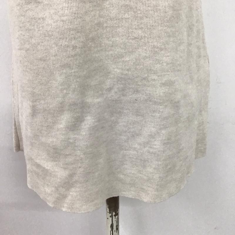 ザラ ZARA ベスト ベスト ニットベスト ノースリーブカットソー タートルネック S 無地 ベージュ / ベージュ /  レディース USED 古着 中古 10125986