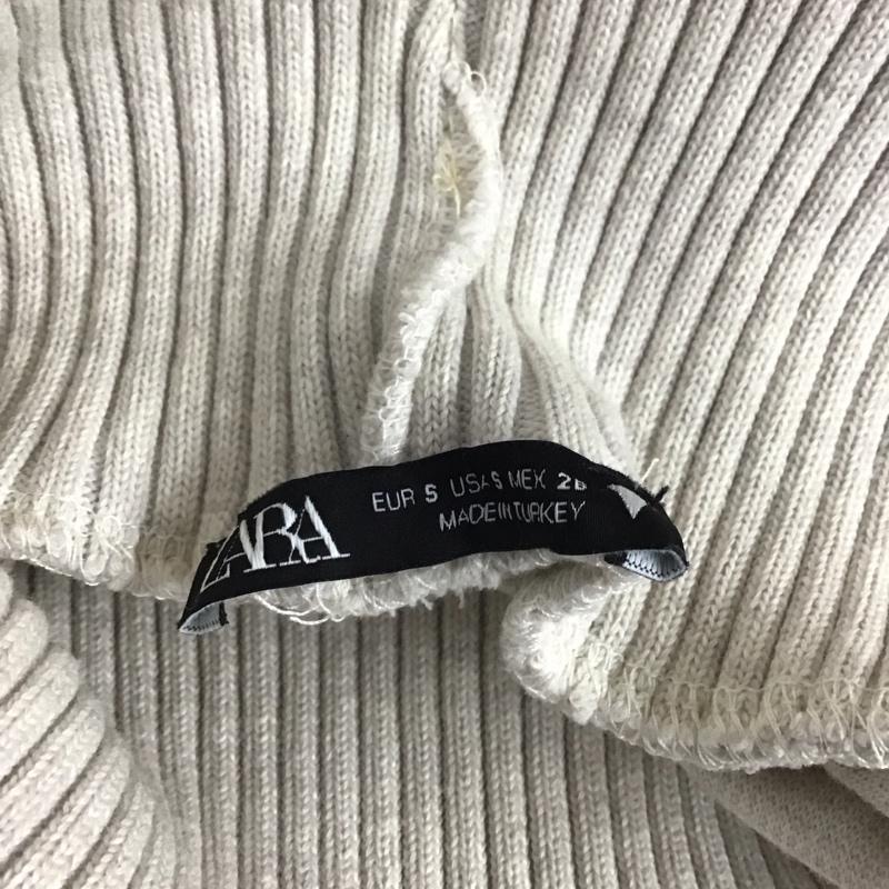ザラ ZARA ベスト ベスト ニットベスト ノースリーブカットソー タートルネック S 無地 ベージュ / ベージュ /  レディース USED 古着 中古 10125986