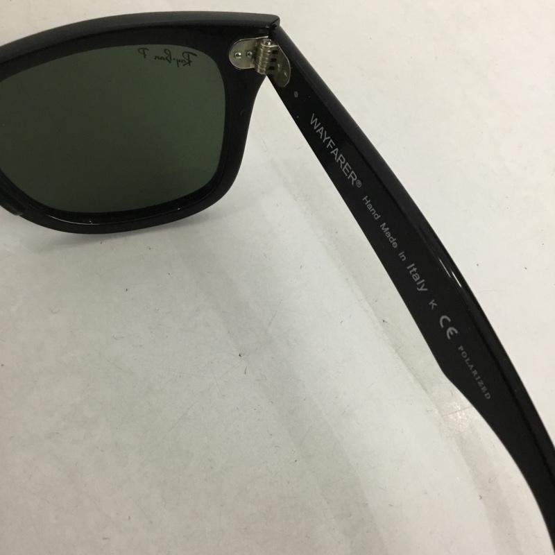 レイバン Ray-Ban めがね・サングラス サングラス RB2140 WAYFARER カラーレンズ ケース付き polarized 偏光サングラス ロゴ、文字 黒 / ブラック /  メンズ USED 古着 中古 10125992