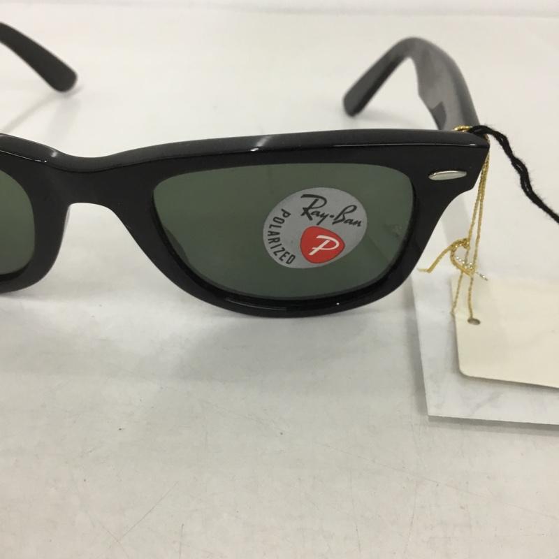 レイバン Ray-Ban めがね・サングラス サングラス RB2140 WAYFARER カラーレンズ ケース付き polarized 偏光サングラス ロゴ、文字 黒 / ブラック /  メンズ USED 古着 中古 10125992