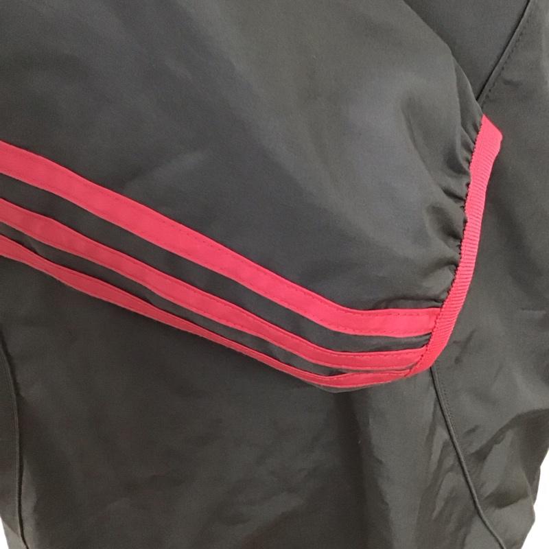 アディダス adidas パーカー 長袖 Z27765 プルオーバー スポーツウェア L ロゴ、文字 黒 / ブラック / X えんじ / ワインレッド /  メンズ USED 古着 中古 10126017