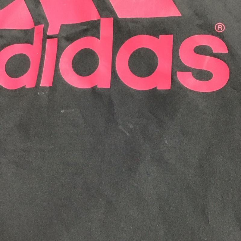 アディダス adidas パーカー 長袖 Z27765 プルオーバー スポーツウェア L ロゴ、文字 黒 / ブラック / X えんじ / ワインレッド /  メンズ USED 古着 中古 10126017