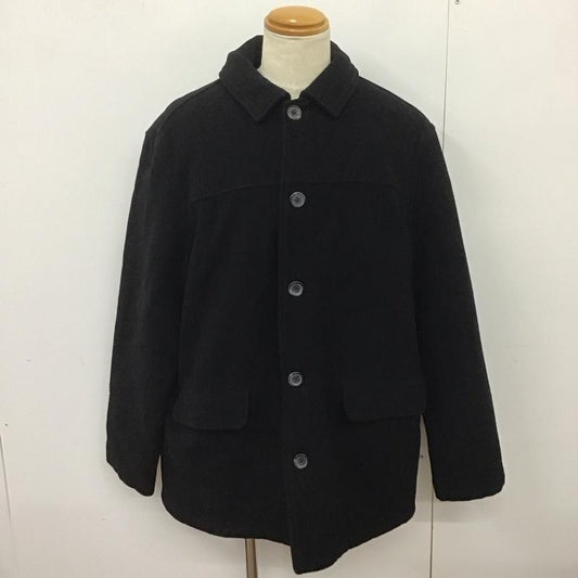 エディーバウアー Eddie Bauer コート コート一般 ロングコート カラージャケット アウター XL 無地 黒 / ブラック /  メンズ USED 古着 中古 10126032