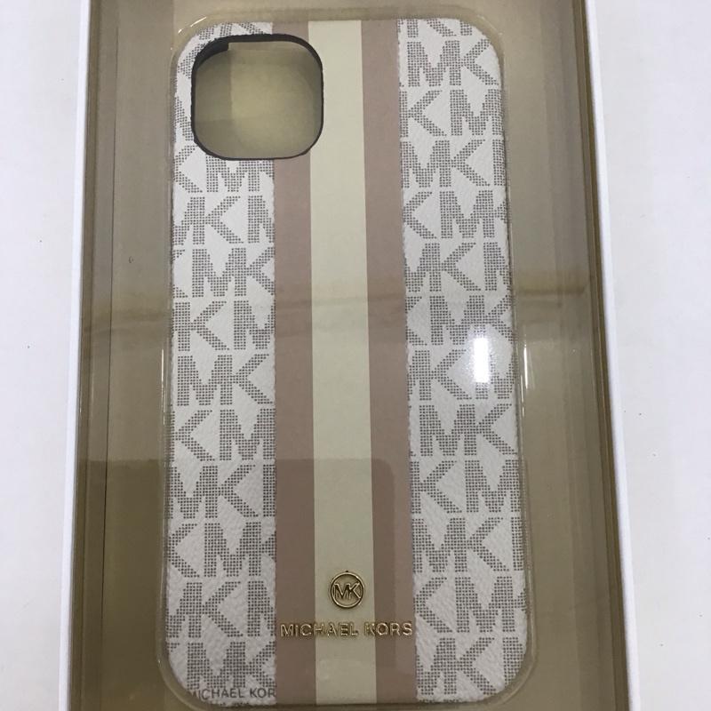 マイケルコース MICHAEL KORS ファッション小物 ファッション小物 MKSTVNLWPIP2261M Slim Wrap Case Stripe iPhone 14 Plus iPhoneケース ロゴ、文字 ベージュ / ベージュ /  レディース USED 古着 中古 10126038