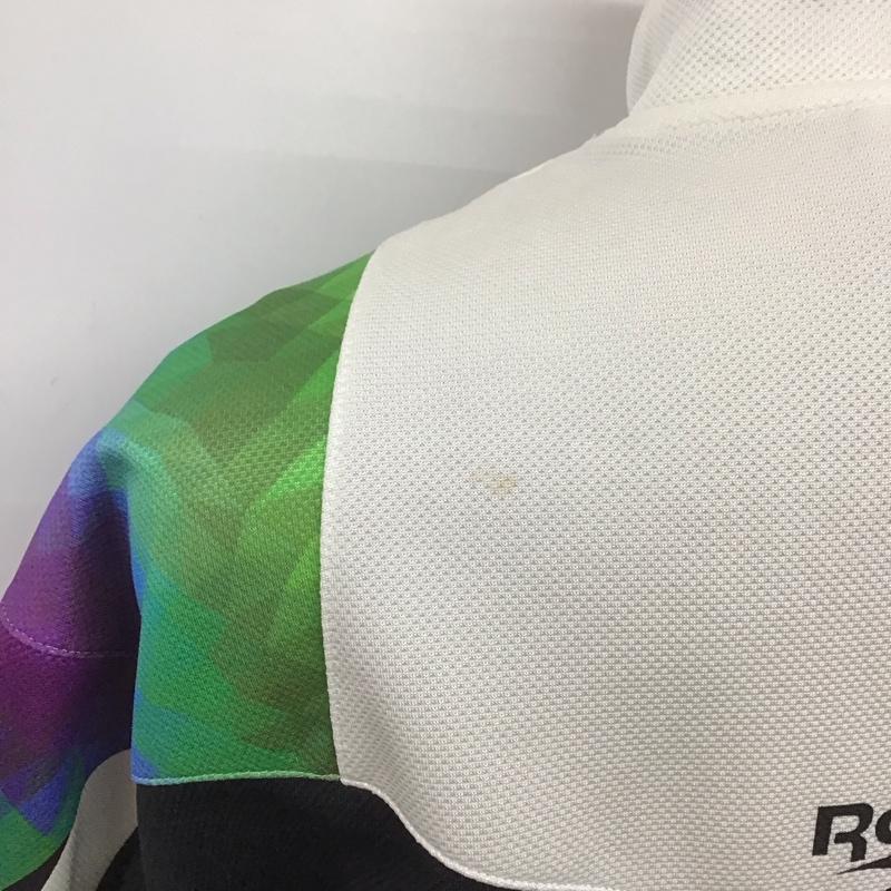 リーボック Reebok ジャケット、上着 ジャケット、ブレザー ジャケット アウター スタンドカラージャケット ジャージ L プリント マルチカラー / マルチカラー /  メンズ USED 古着 中古 10126041
