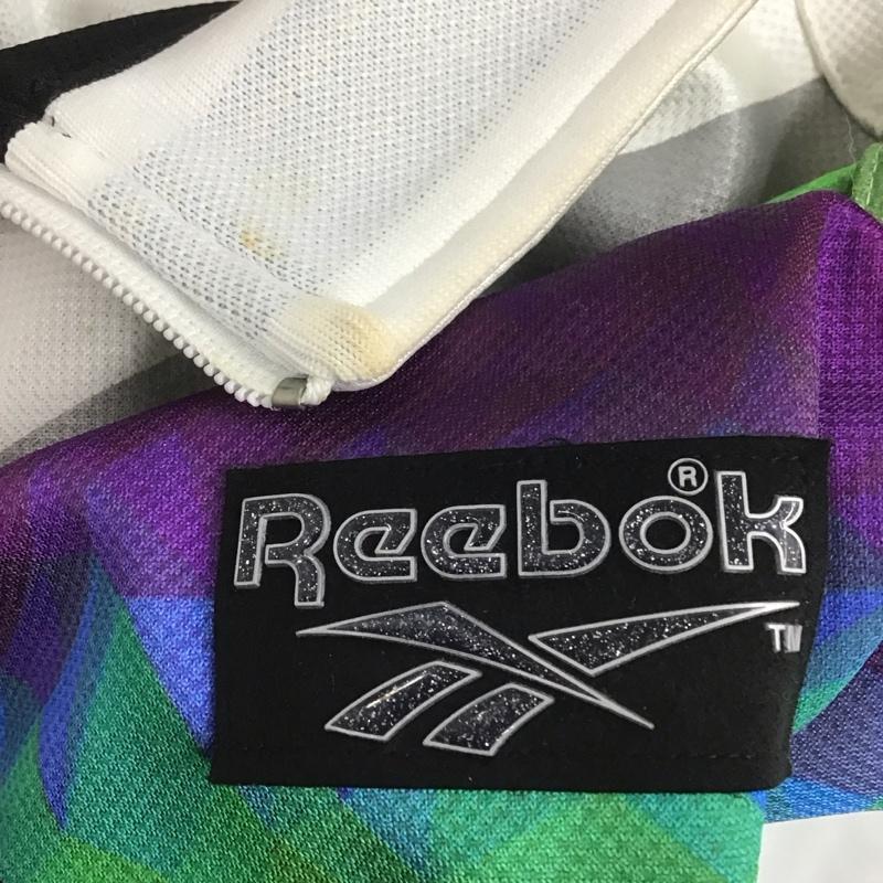 リーボック Reebok ジャケット、上着 ジャケット、ブレザー ジャケット アウター スタンドカラージャケット ジャージ L プリント マルチカラー / マルチカラー /  メンズ USED 古着 中古 10126041