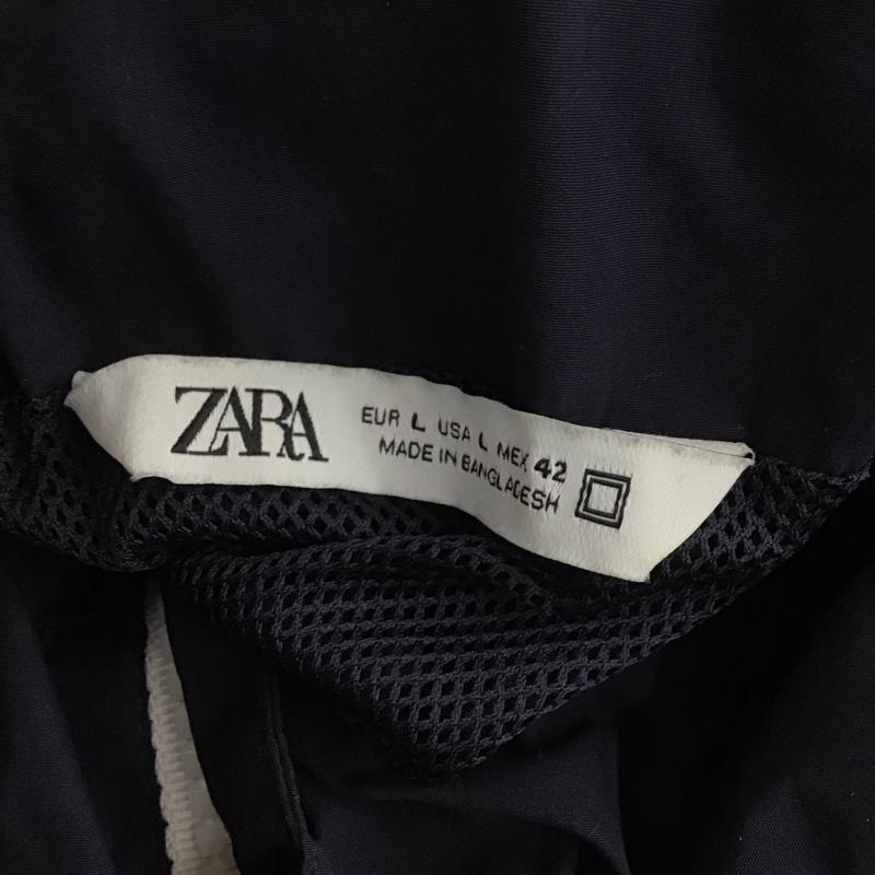 ザラ ZARA ジャケット、上着 ジャンパー、ブルゾン ジップアップジャケット ナイロンジャケット アウター L 無地 紺 / ネイビー /  メンズ USED 古着 中古 10126044