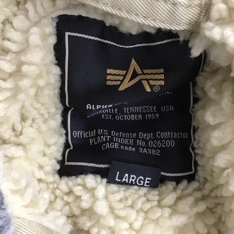 アルファインダストリー Alpha Industries ジャケット、上着 ジャケット、ブレザー ジップアップジャケット パーカージャケット アウター ミリタリージャケット L 無地 ベージュ / ベージュ /  メンズ USED 古着 中古 10126053