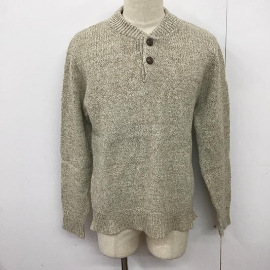 ロスコ ROTHCO ニット、セーター 長袖 長袖ニットカットソー ヘンリーネック セーター 80s usa製 無地 ベージュ / ベージュ /  メンズ USED 古着 中古 10126062