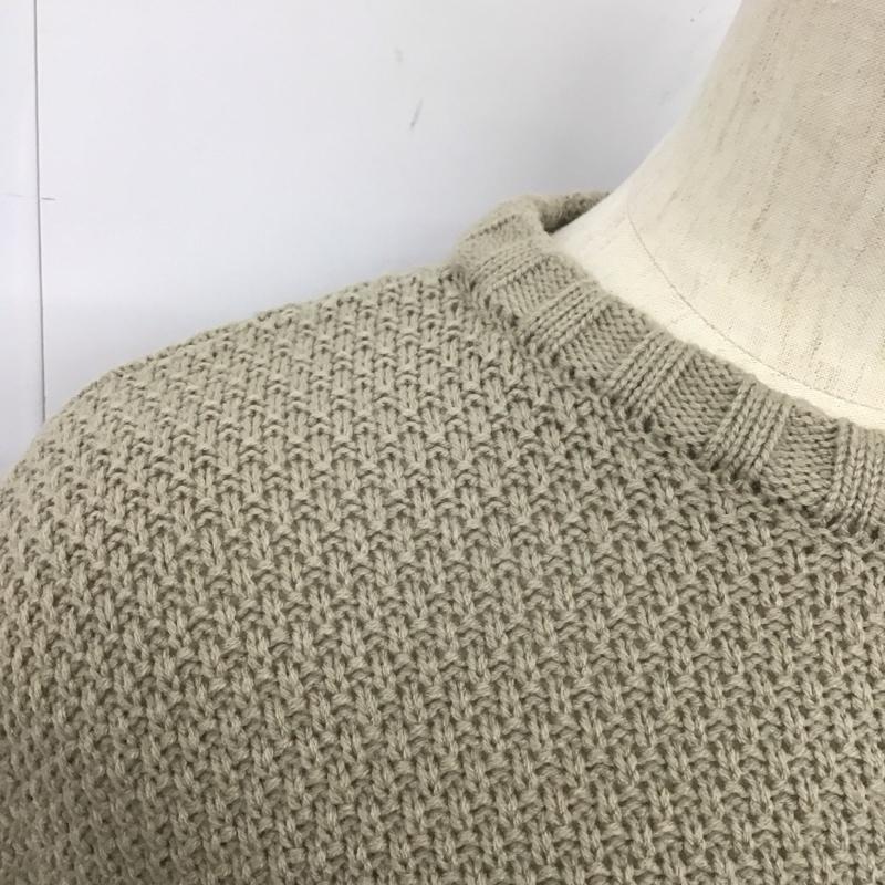アズールバイマウジー AZUL BY MOUSSY ニット、セーター 長袖 250fat70-254h SHOULDERSLITVOLUMEKNITTOPS 長袖ニット FREE 無地 ベージュ / ベージュ /  レディース USED 古着 中古 10126064