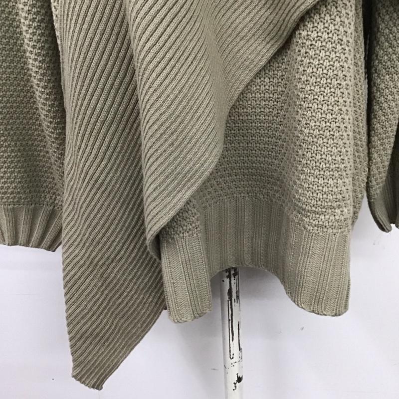 アズールバイマウジー AZUL BY MOUSSY ニット、セーター 長袖 250fat70-254h SHOULDERSLITVOLUMEKNITTOPS 長袖ニット FREE 無地 ベージュ / ベージュ /  レディース USED 古着 中古 10126064