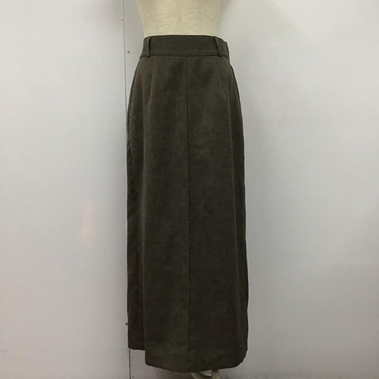クルーレ crewre スカート ロングスカート cr24ss19020 バックタックナロースカート 2 無地 茶 / ブラウン /  レディース USED 古着 中古 10126065