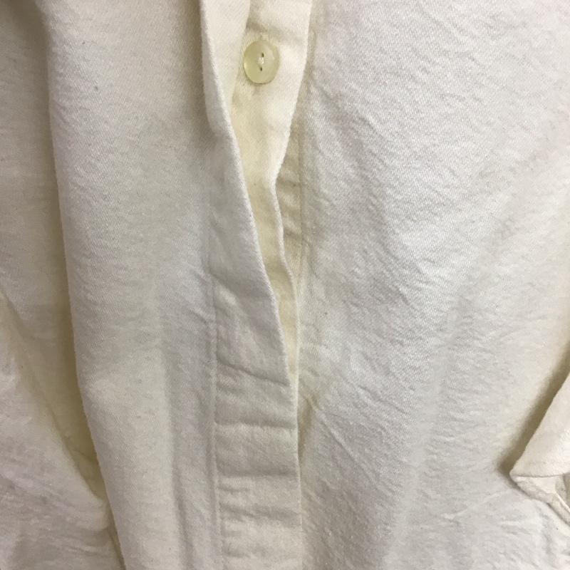 ザラ ZARA シャツ、ブラウス 長袖 0327 001 251 フリル クロップド丈 M 無地 アイボリー / アイボリー /  レディース USED 古着 中古 10126068