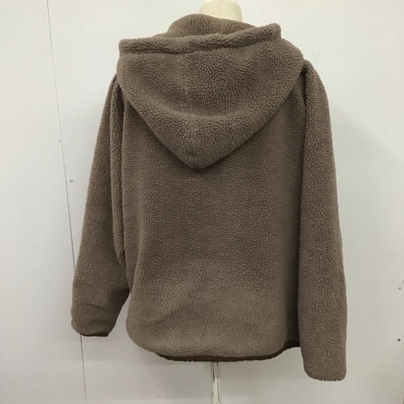 ミルクフェド MILKFED. ジャケット、上着 ジャンパー、ブルゾン ジップアップジャケット パーカー ボアパーカージャケット アウター M ロゴ、文字 茶 / ブラウン /  レディース USED 古着 中古 10126069