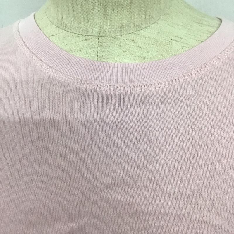 ザラ ZARA Tシャツ 半袖 3253 323 621 ヘビーコットンT クルーネック タグ付き L 無地 桃 / ピンク /  レディース USED 古着 中古 10126070