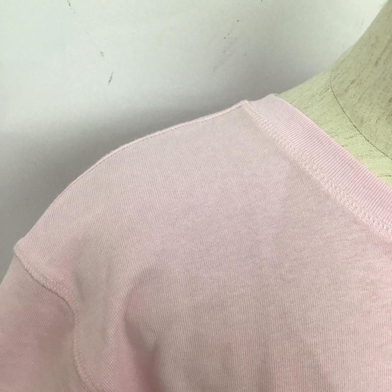 ザラ ZARA Tシャツ 半袖 3253 323 621 ヘビーコットンT クルーネック タグ付き L 無地 桃 / ピンク /  レディース USED 古着 中古 10126070