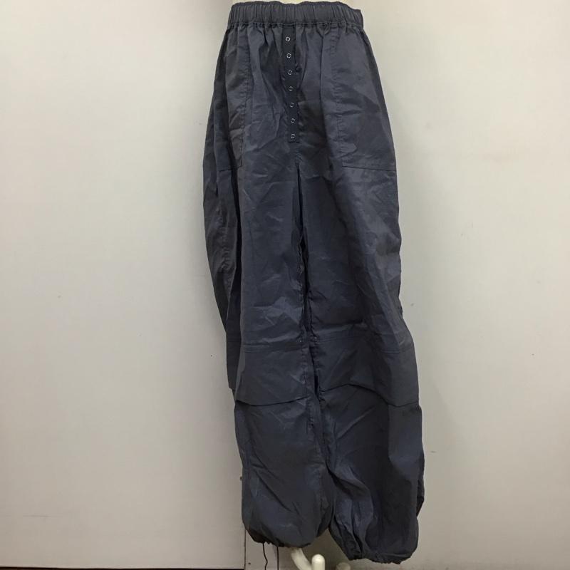 ジーナシス JEANASIS ボトムス ボトムス JS050919MC グロッシーパラシュートパンツ FREE 無地 青 / ブルー /  レディース USED 古着 中古 10126074