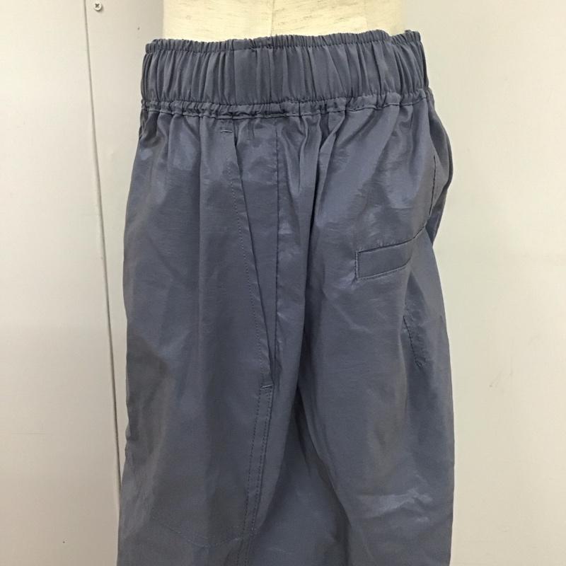 ジーナシス JEANASIS ボトムス ボトムス JS050919MC グロッシーパラシュートパンツ FREE 無地 青 / ブルー /  レディース USED 古着 中古 10126074