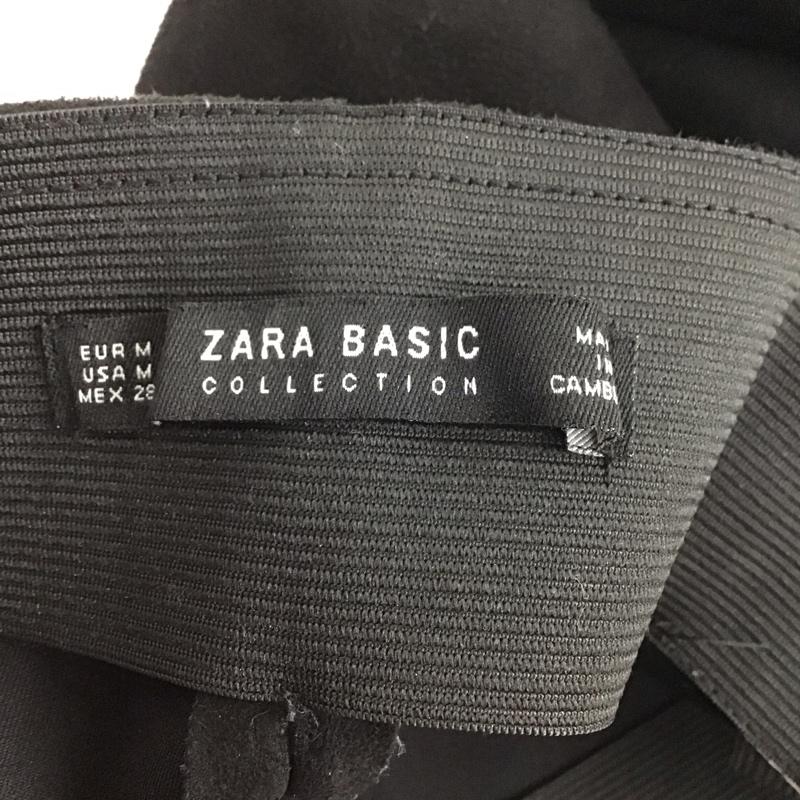 ザラ ZARA ボトムス ボトムス 4387 244 800 スエード調パンツ ストレッチ M 無地 黒 / ブラック /  レディース USED 古着 中古 10126078