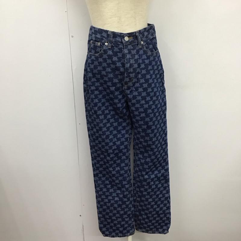 ジュエティ jouetie パンツ デニム、ジーンズ 082162400101-01 モノグラム M 総柄 青 / ブルー /  レディース USED 古着 中古 10126079