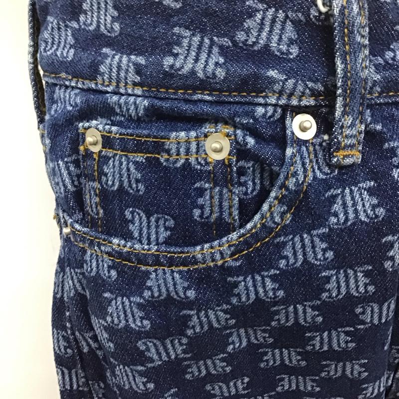 ジュエティ jouetie パンツ デニム、ジーンズ 082162400101-01 モノグラム M 総柄 青 / ブルー /  レディース USED 古着 中古 10126079