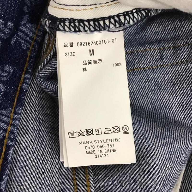 ジュエティ jouetie パンツ デニム、ジーンズ 082162400101-01 モノグラム M 総柄 青 / ブルー /  レディース USED 古着 中古 10126079