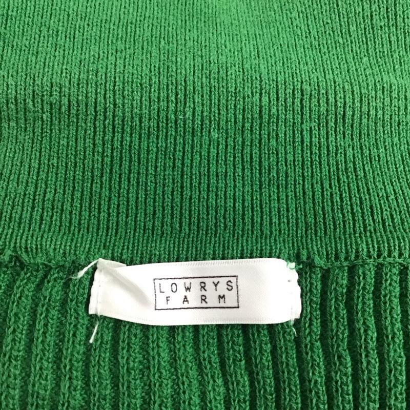 ローリーズファーム LOWRYS FARM カーディガン 半袖 半袖カーディガン 前開きニットカーディガン L 無地 緑 / グリーン /  レディース USED 古着 中古 10126082