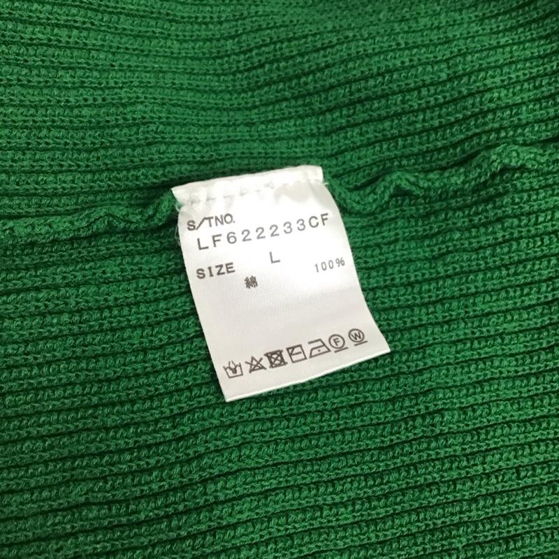 ローリーズファーム LOWRYS FARM カーディガン 半袖 半袖カーディガン 前開きニットカーディガン L 無地 緑 / グリーン /  レディース USED 古着 中古 10126082