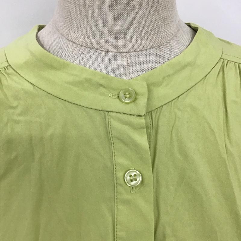 ローリーズファーム LOWRYS FARM シャツ、ブラウス 長袖 8210191737 マルチロングシャツ ノーカラーシャツ FREE 無地 緑 / グリーン /  レディース USED 古着 中古 10126083