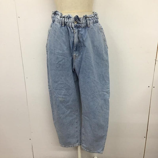ザラ ZARA パンツ デニム、ジーンズ デニムパンツ ワイドパンツ カジュアルパンツ 42 無地 インディゴ / インディゴ /  レディース USED 古着 中古 10126085