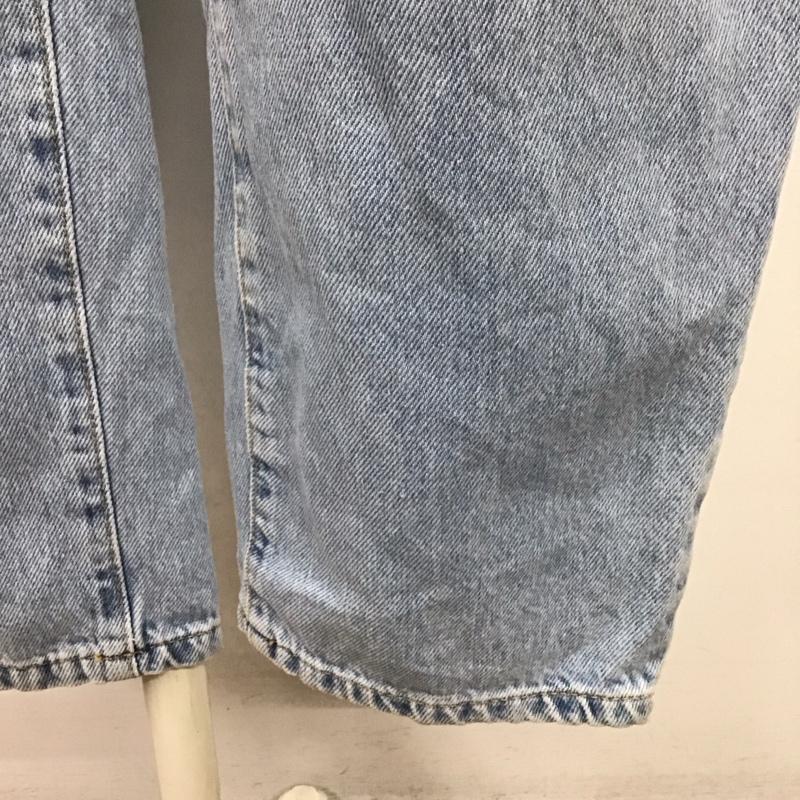 ザラ ZARA パンツ デニム、ジーンズ デニムパンツ ワイドパンツ カジュアルパンツ 42 無地 インディゴ / インディゴ /  レディース USED 古着 中古 10126085