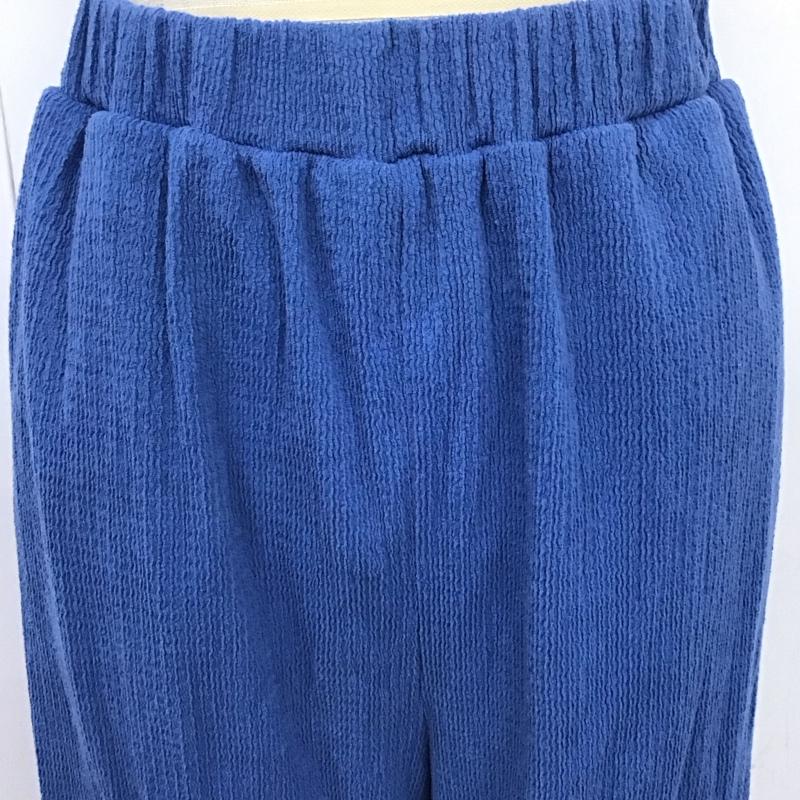 ローリーズファーム LOWRYS FARM パンツ ワークパンツ、ペインターパンツ ワイドパンツ カジュアルパンツ フレアパンツ FREE 無地 青 / ブルー /  レディース USED 古着 中古 10126086