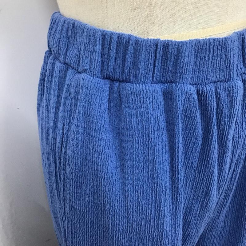 ローリーズファーム LOWRYS FARM パンツ ワークパンツ、ペインターパンツ ワイドパンツ カジュアルパンツ フレアパンツ FREE 無地 青 / ブルー /  レディース USED 古着 中古 10126086