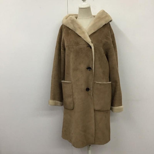 ロペ ROPE  コート コート一般 ロングコート フード付きジャケット アウター 36 無地 茶 / ブラウン /  レディース USED 古着 中古 10126087