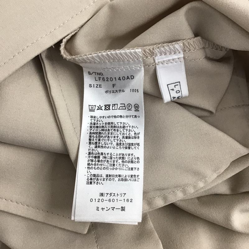 ローリーズファーム LOWRYS FARM シャツ、ブラウス 半袖 半袖シャツ 無地シャツ ポケットシャツ FREE 無地 ベージュ / ベージュ /  レディース USED 古着 中古 10126089