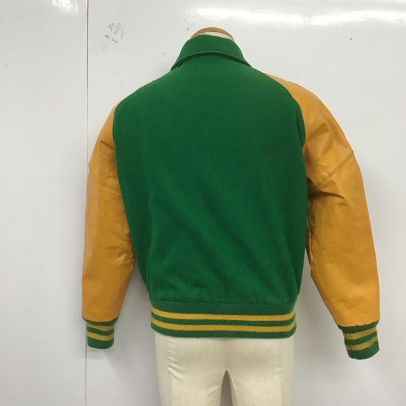 デロング DELONG ジャケット、上着 ジャケット、ブレザー スタジャン アウター 古着 90s 34 ロゴ、文字 黄 / イエロー / X 緑 / グリーン /  メンズ USED 古着 中古 10126091