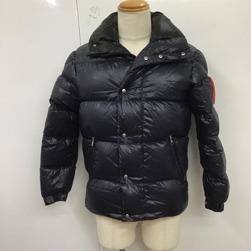 モンクレール MONCLER ジャケット、上着 ダウンジャケット ダウンジャケット アウター ジップアップジャケット 2 ロゴ、文字 紺 / ネイビー /  メンズ USED 古着 中古 10126093