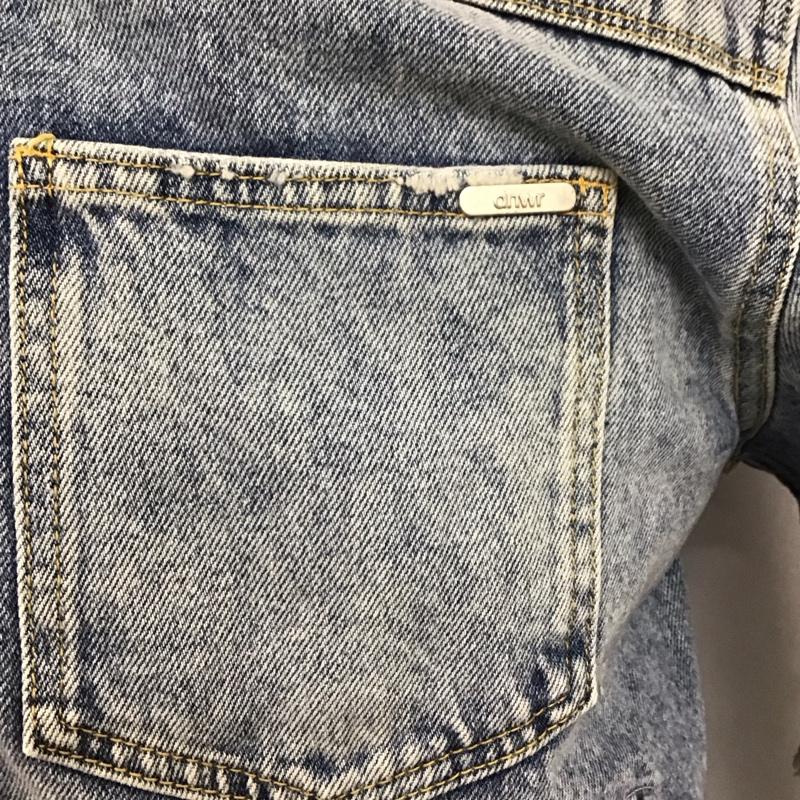 ザラ ZARA ジャケット、上着 ジャケット、ブレザー デニムジャケット Gジャン アウター カジュアルジャケット L ダメージ加工 インディゴ / インディゴ /  メンズ USED 古着 中古 10126094