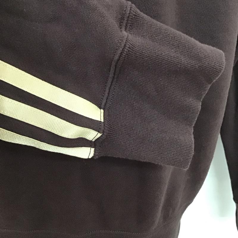 アディダス adidas トレーナー 長袖 jh1053 スウェット トレーナー エッセンシャルズプラス 裏毛クルースウェット M ロゴ、文字 茶 / ブラウン /  メンズ USED 古着 中古 10126095