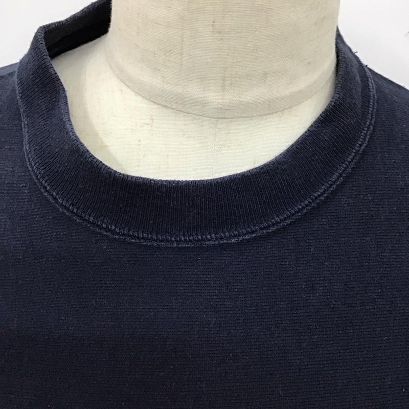 チャンピオン Champion トレーナー 長袖 長袖トレーナー スウェット クルーネック プルオーバー 00s M ロゴ、文字 紺 / ネイビー /  メンズ USED 古着 中古 10126119